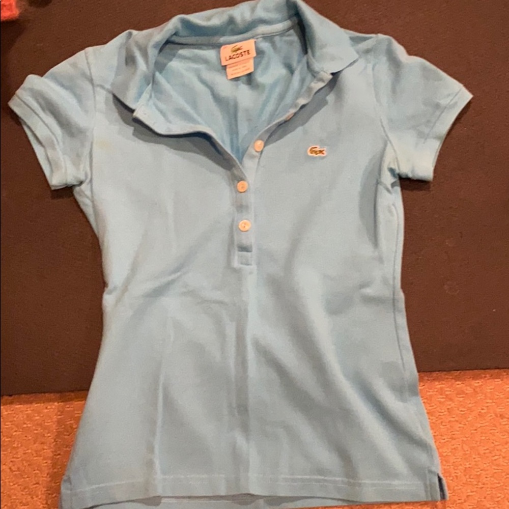 Light blue Lacoste polo